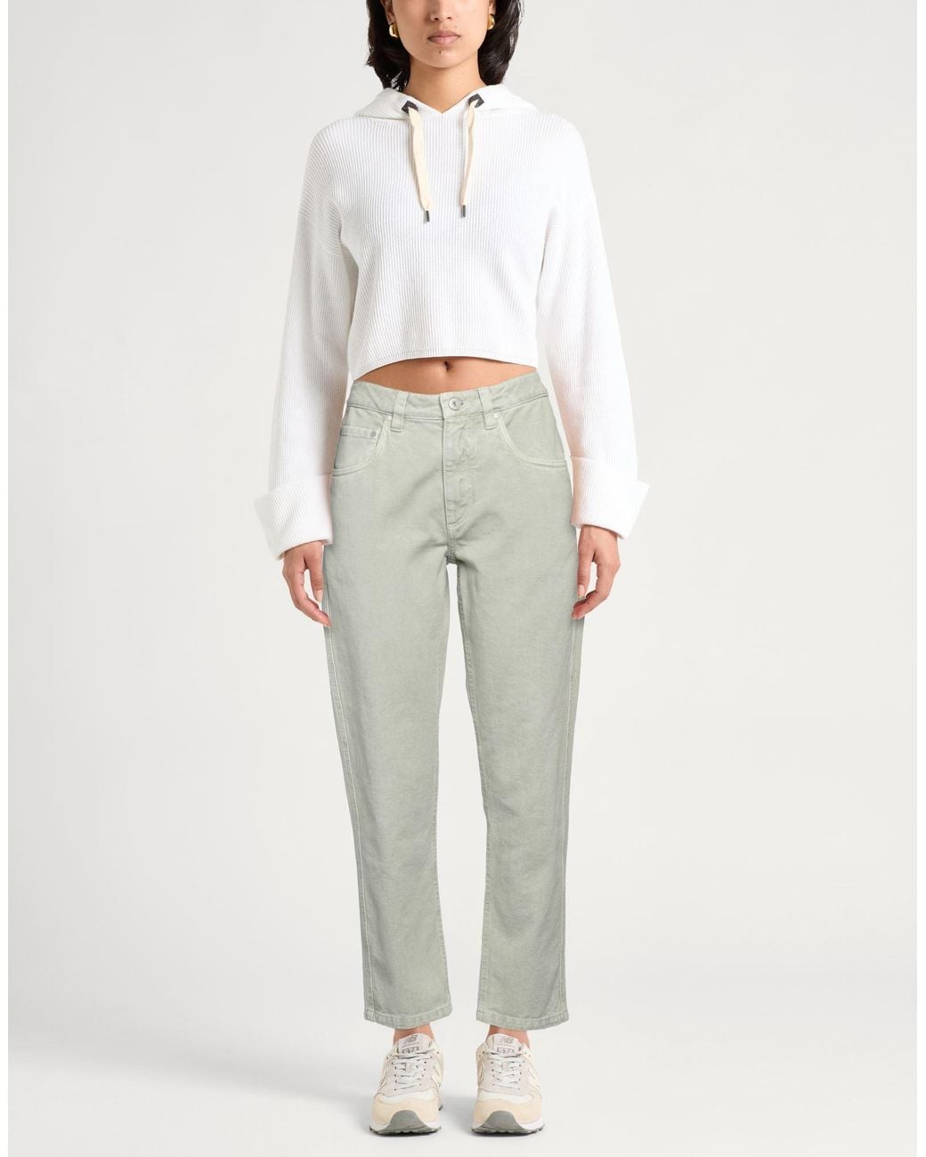 Brunello Cucinelli Gray Pants Cotton