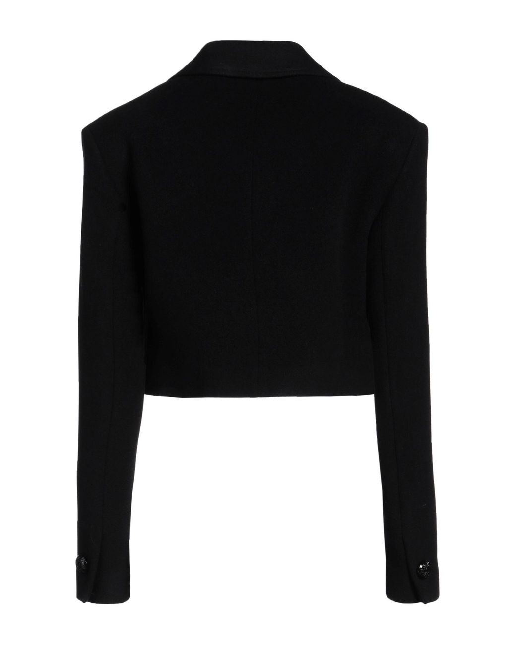 MSGM Black Blazer Virgin Wool, Polyamide