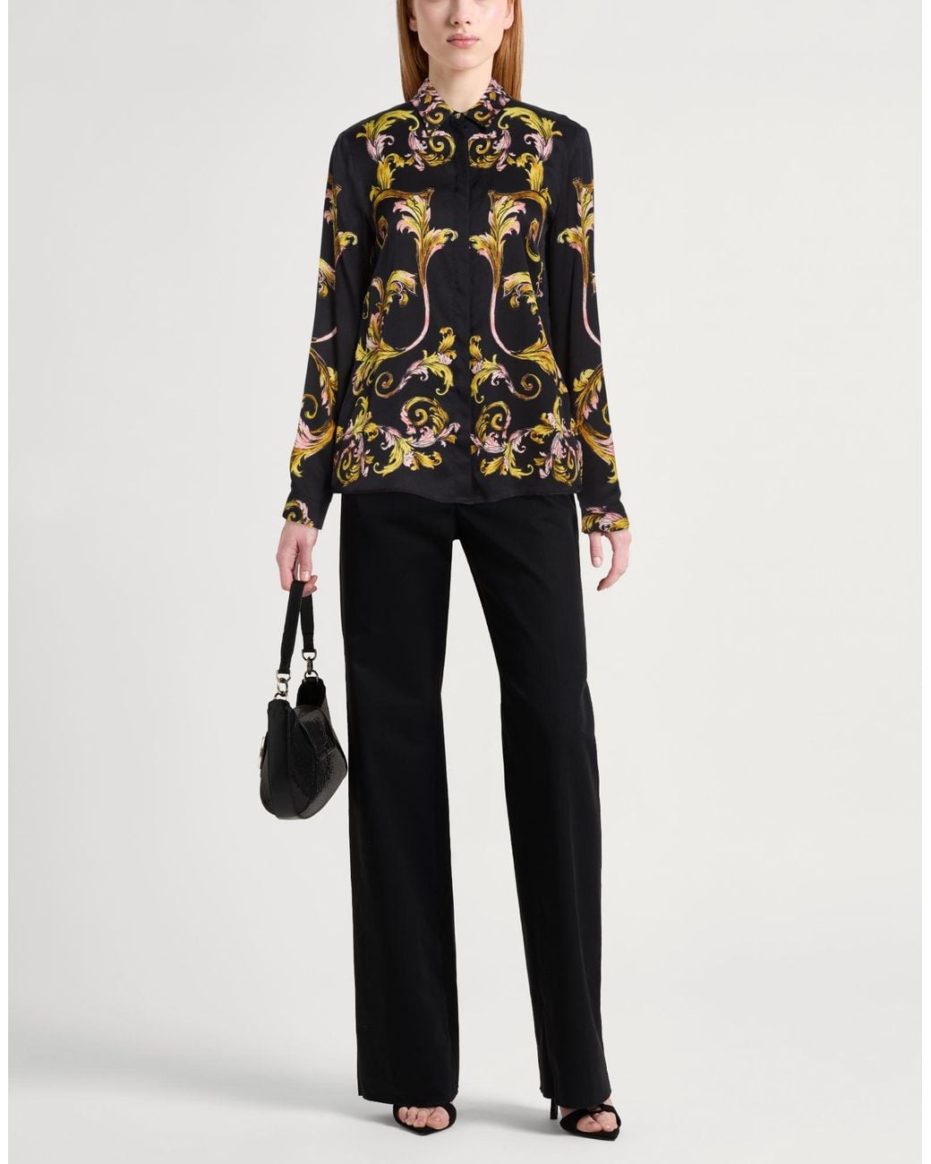 Versace Jeans Couture Black Shirt Viscose