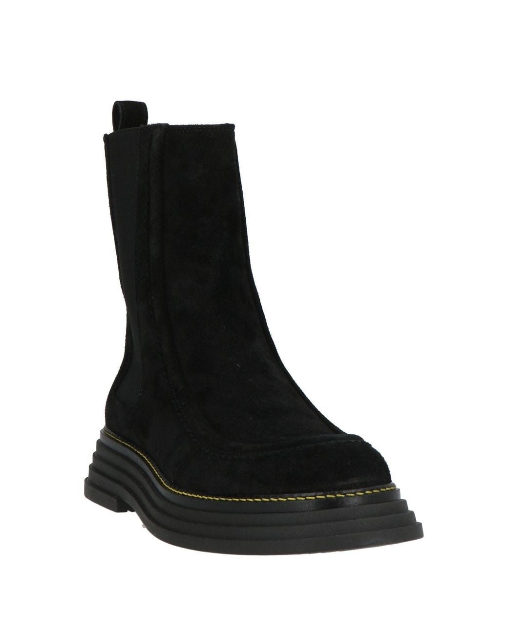Pollini Black Ankle Boots Leather