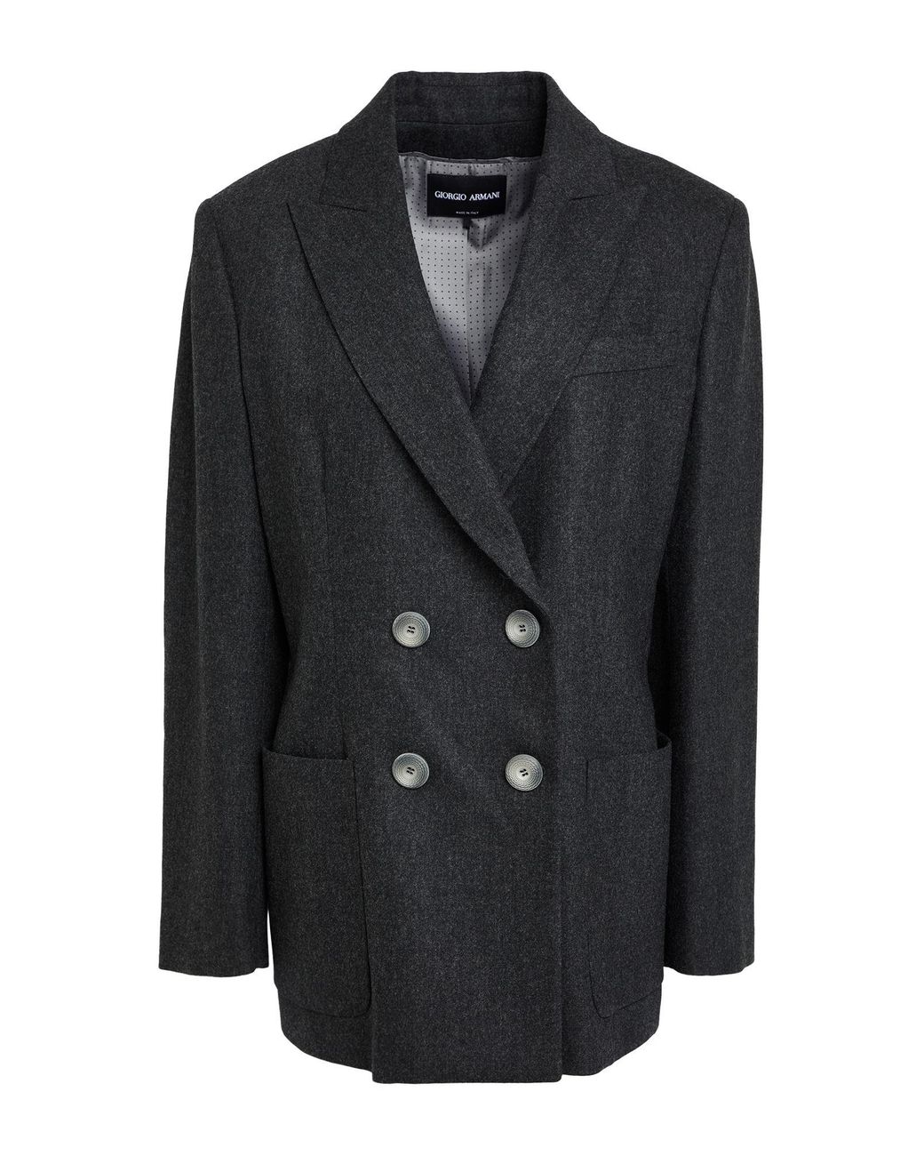 Giorgio Armani Black Blazer Virgin Wool, Cashmere, Elastane
