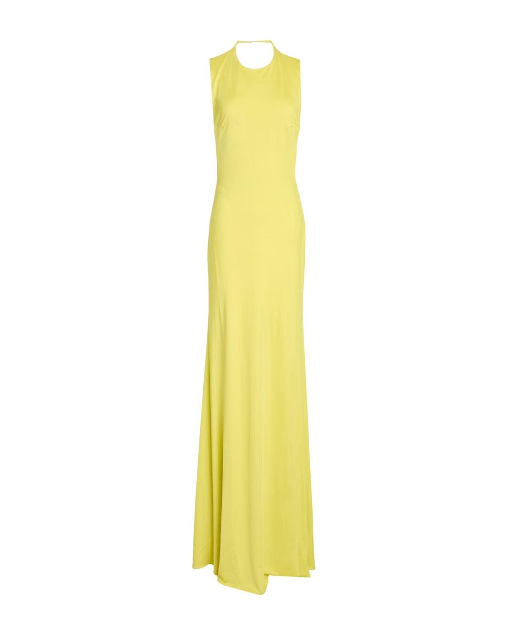 Elisabetta Franchi Yellow Maxi Dress Viscose, Elastane