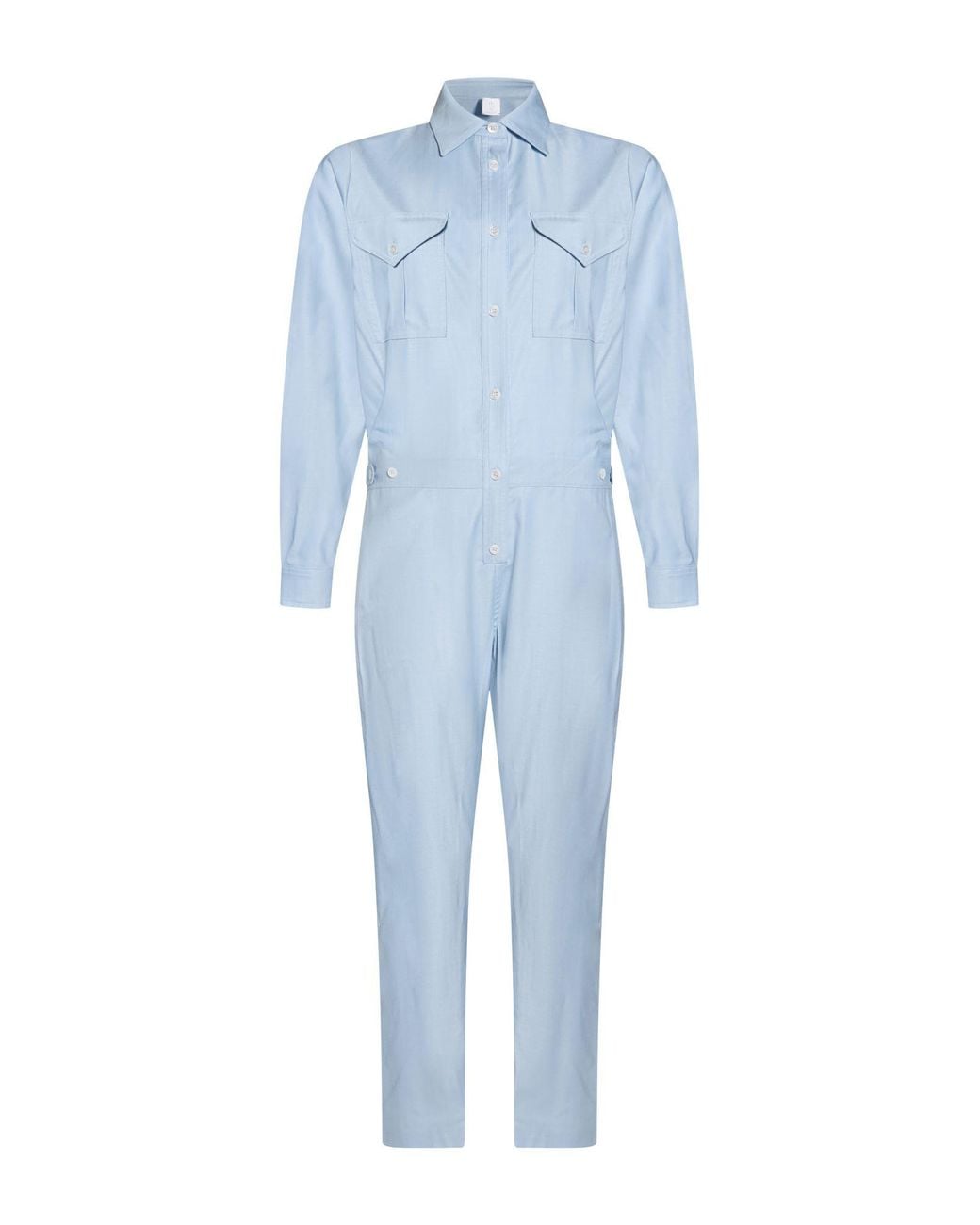 Eleventy Blue Jumpsuit Wool, Viscose, Elastane