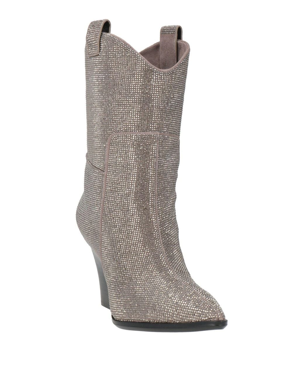 Lola Cruz Gray Ankle Boots