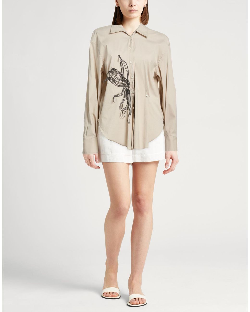Brunello Cucinelli Natural Shirt Cotton, Polyamide, Elastane