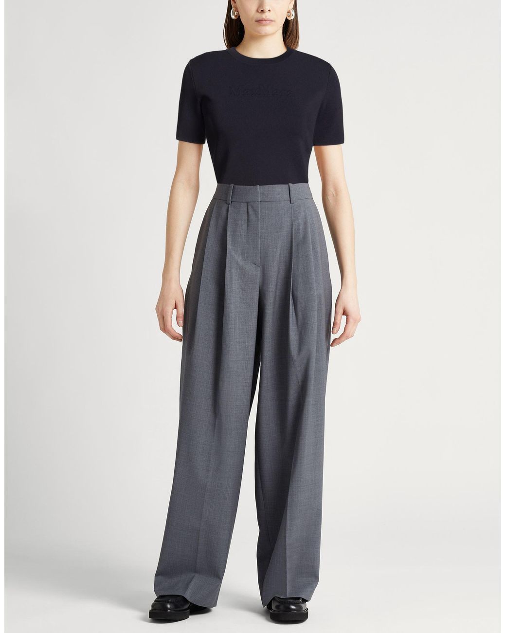 Max Mara Blue Midnight Sweater Viscose, Polyamide