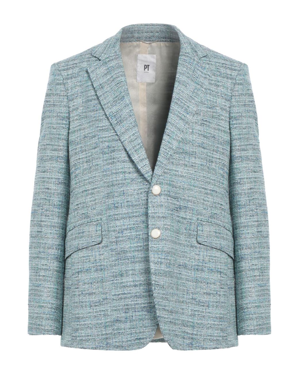 PT Torino Blue Blazer Cotton, Polyester, Polyamide, Acrylic, Viscose for men