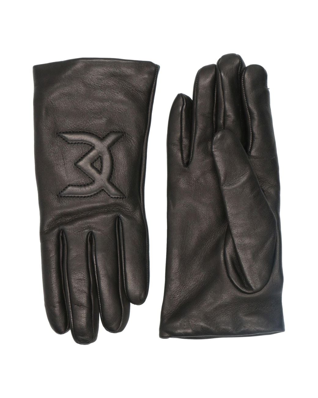 David Koma Black Gloves Lambskin