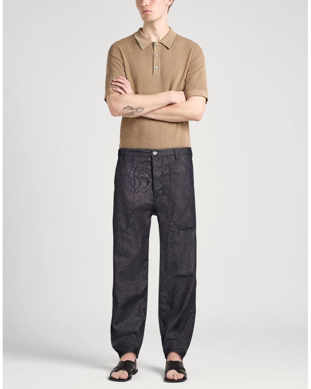 Jil Sander Blue Jeans Cotton, Viscose for men