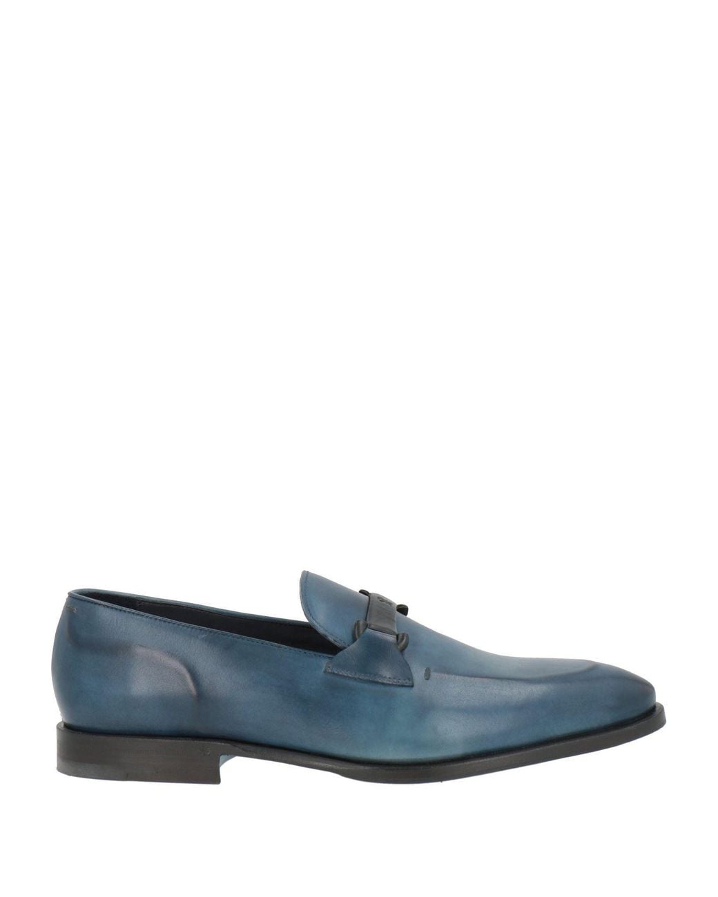 Sutor Mantellassi Blue Loafers Leather for men