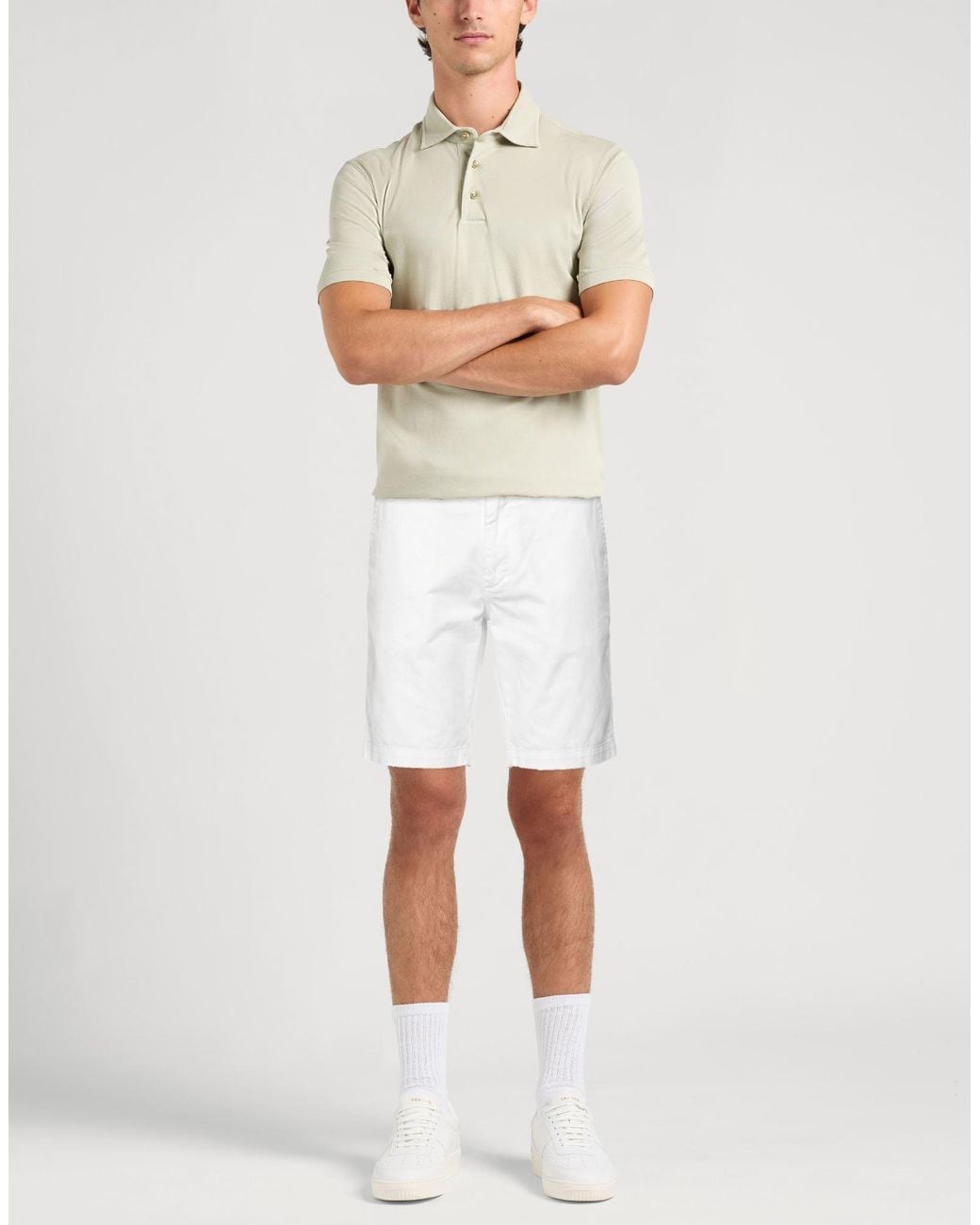 Vilebrequin White Shorts & Bermuda Shorts Cotton, Elastane for men