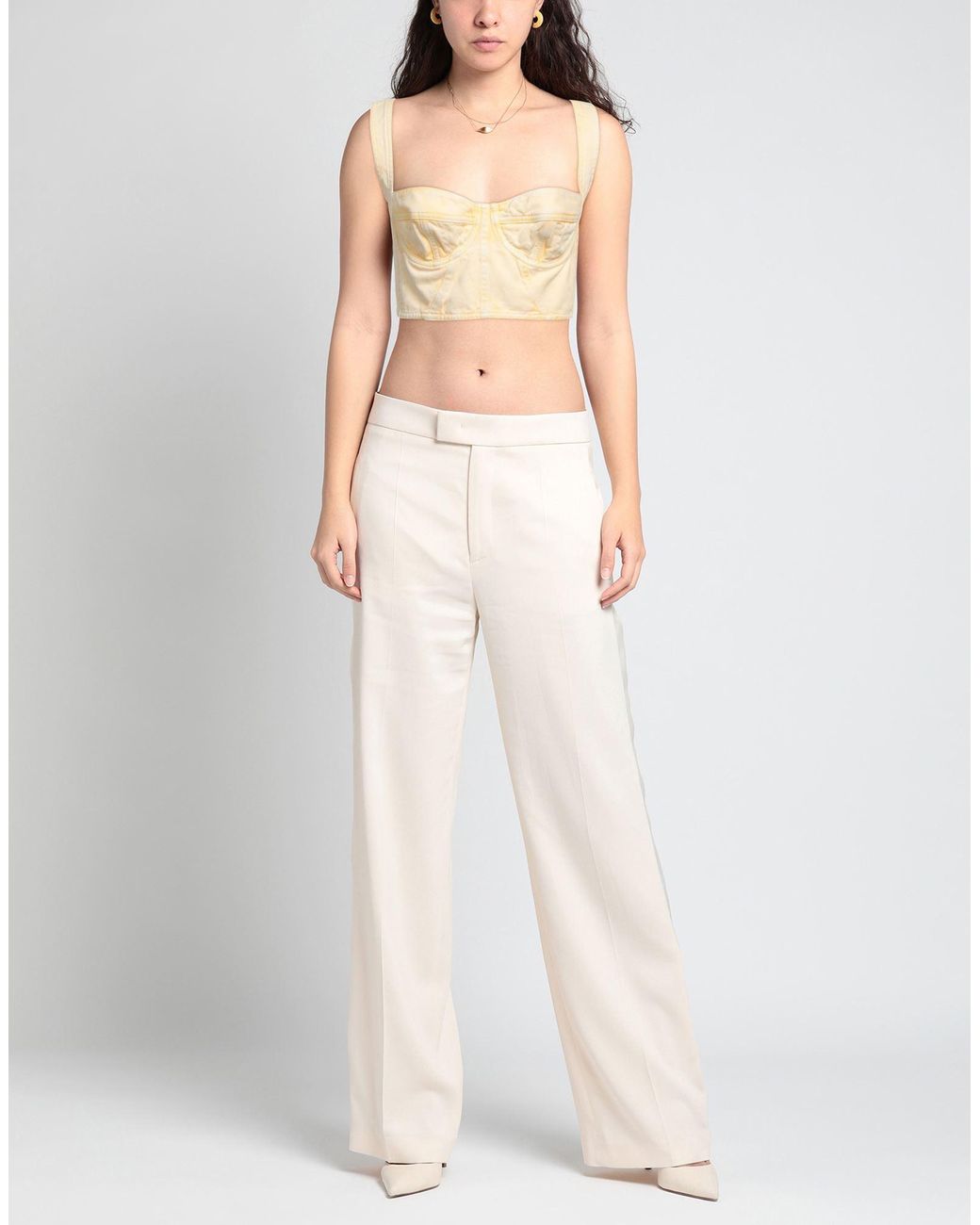 Alberta Ferretti Natural Top