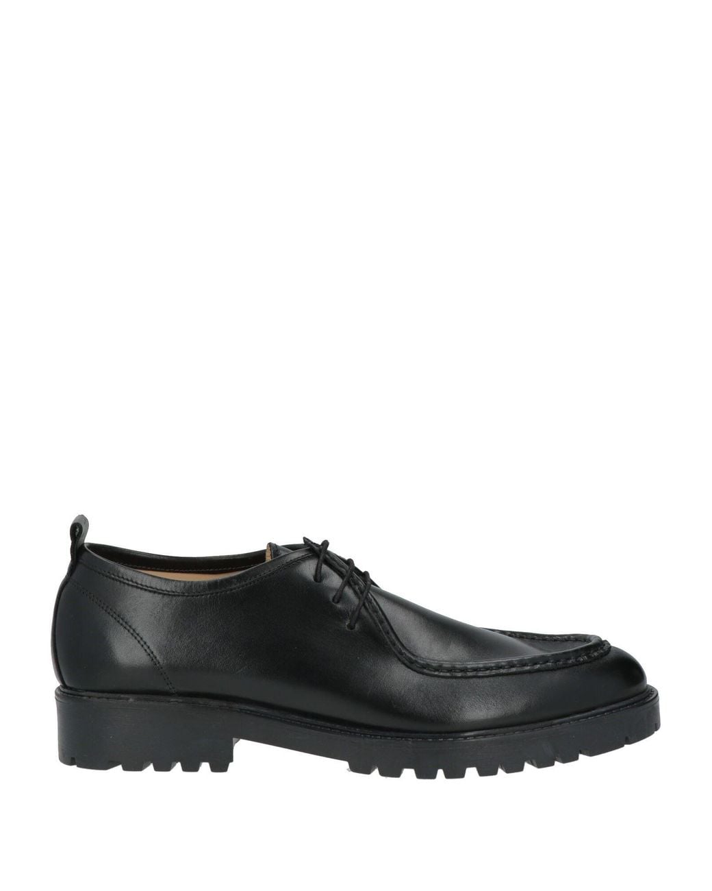 Andrea Ventura Firenze Black Lace-Up Shoes Leather for men