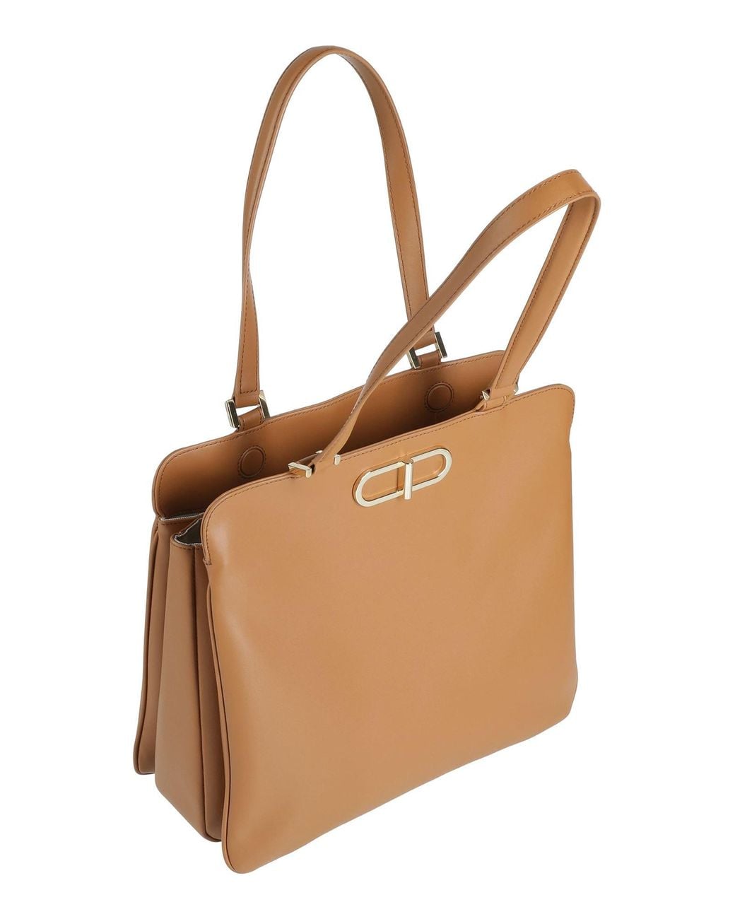 Furla Brown Camel Handbag Leather