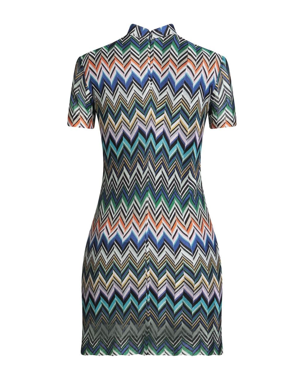 Missoni Blue Mini Dress Viscose
