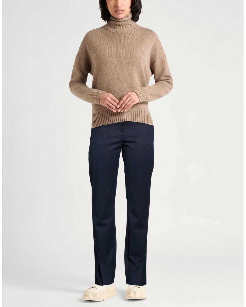Piazza Sempione Blue Pants Virgin Wool, Polyamide, Elastane