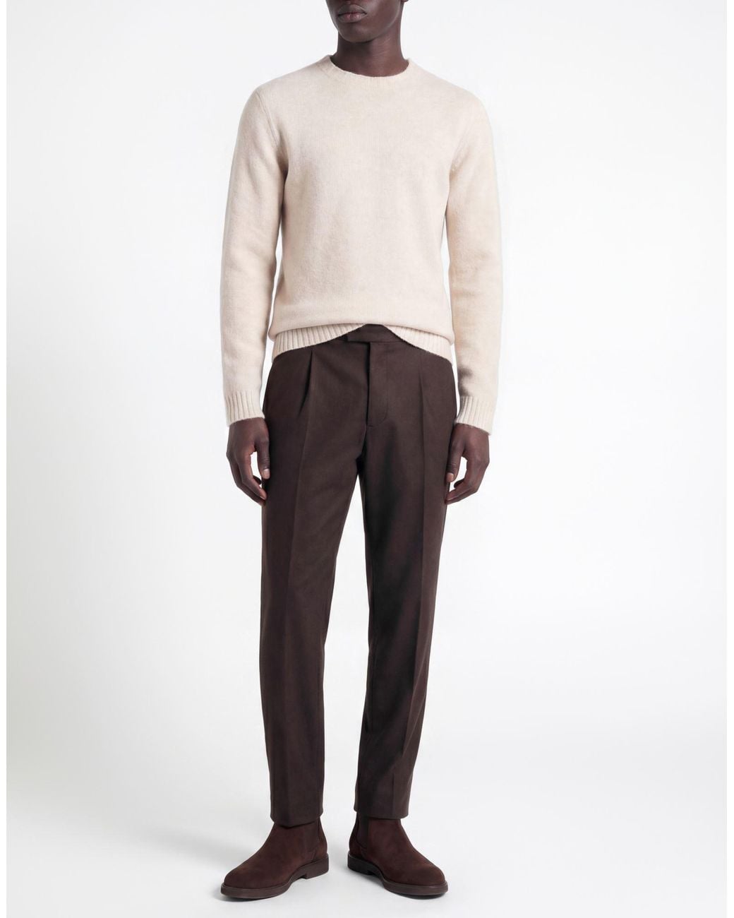 Messagerie Natural Sweater Virgin Wool, Cotton, Polyamide for men