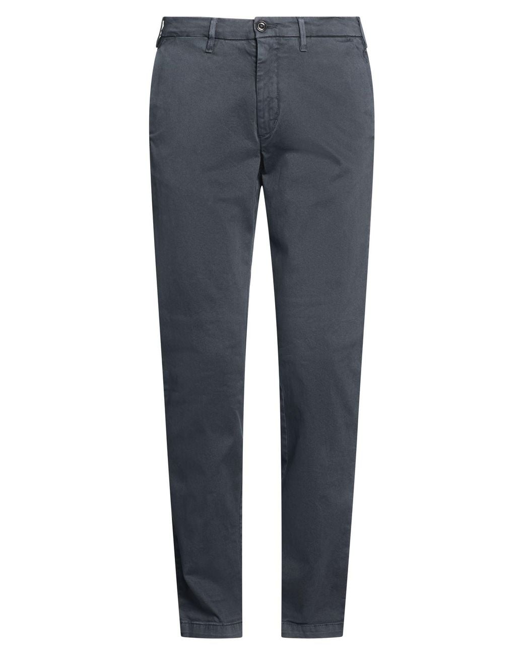 40weft Blue Pants Cotton, Elastane for men