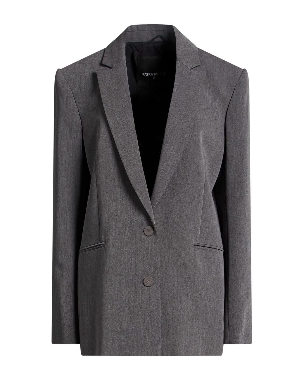 Patrizia Pepe Black Blazer Polyester, Viscose, Elastane