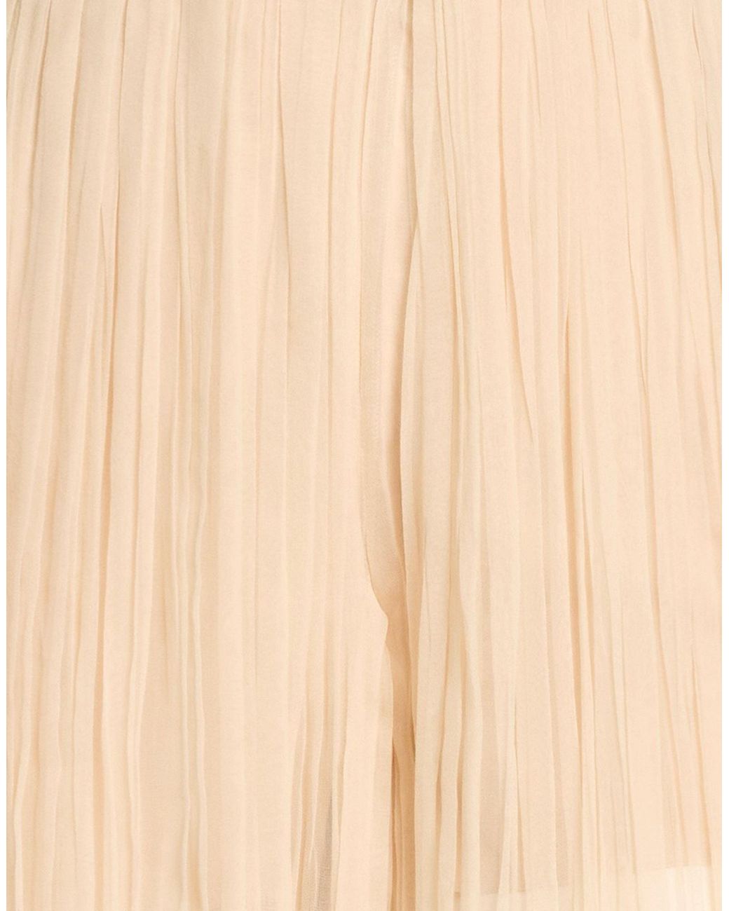 Alberta Ferretti Natural Pants Silk
