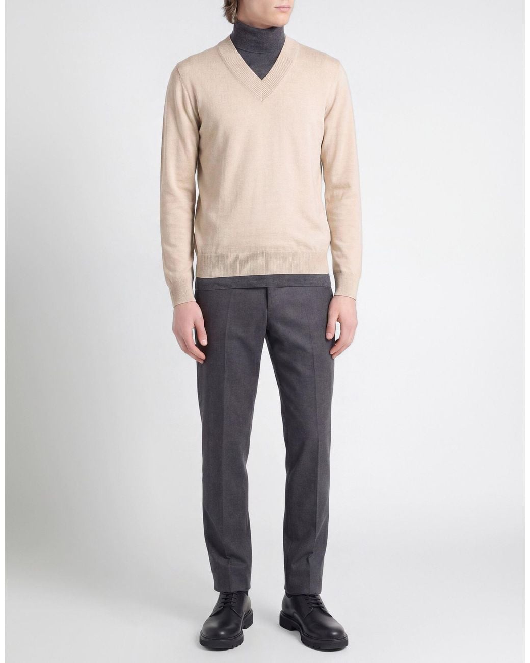 Paolo Pecora White Turtleneck for men