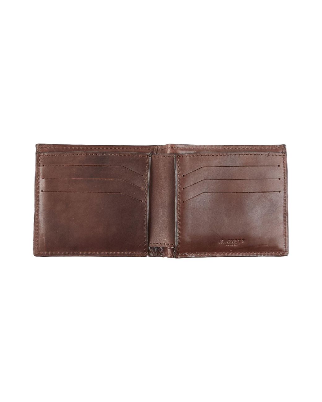Hackett Brown Wallet Cow Leather for men