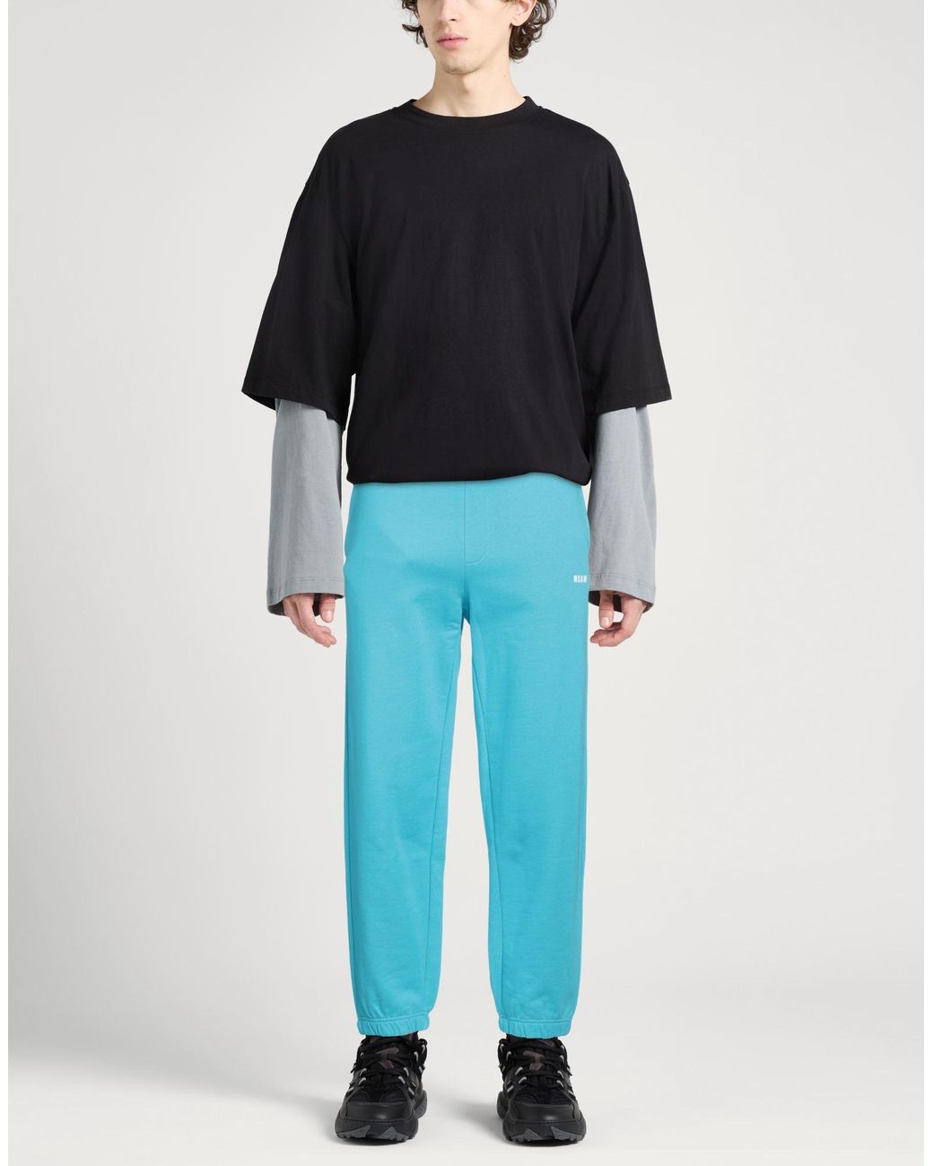 MSGM Blue Trouser for men