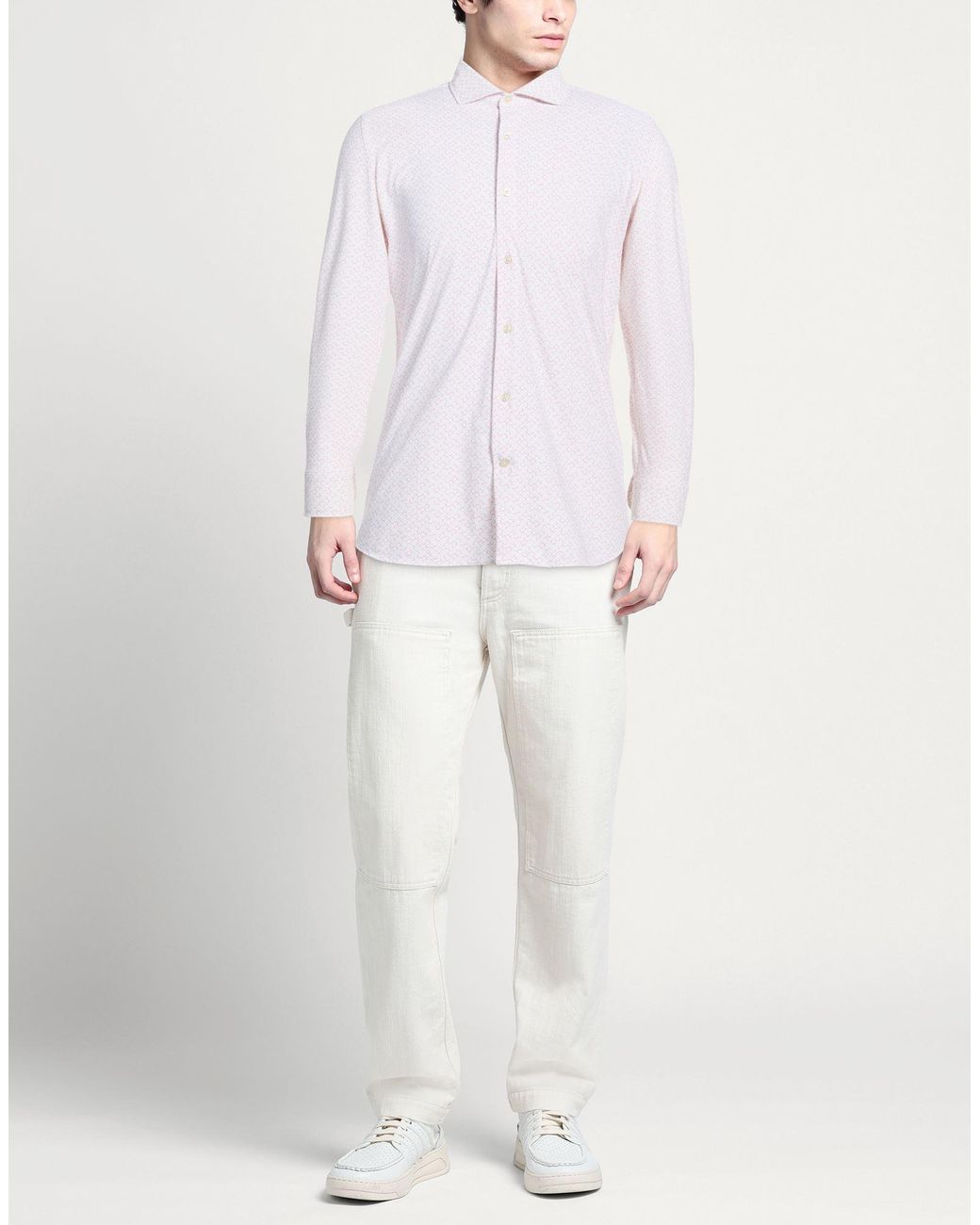 Ghirardelli White Next Shirt Polyamide, Elastane for men