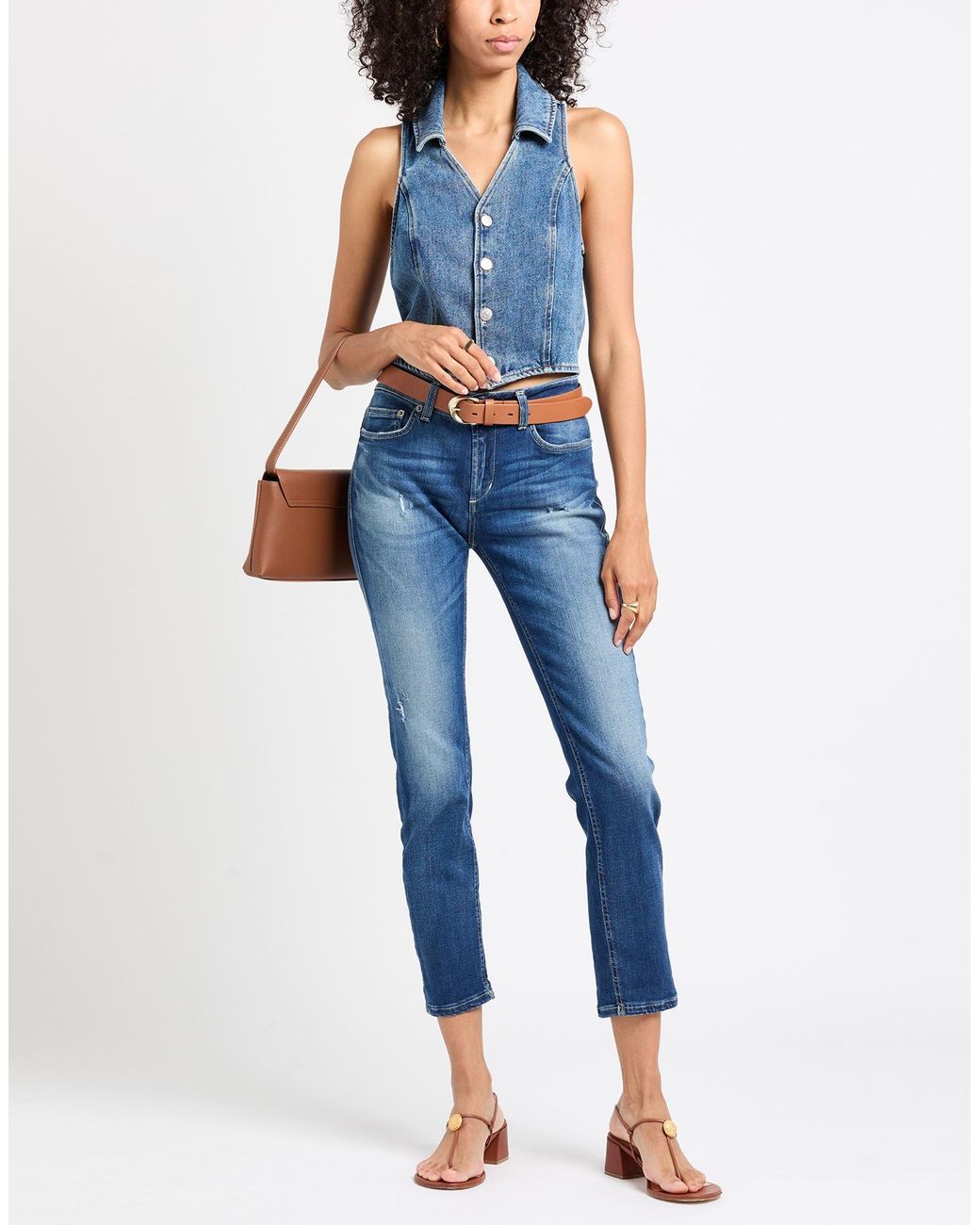 Dondup Blue Jeans Cotton, Lyocell, Elastane