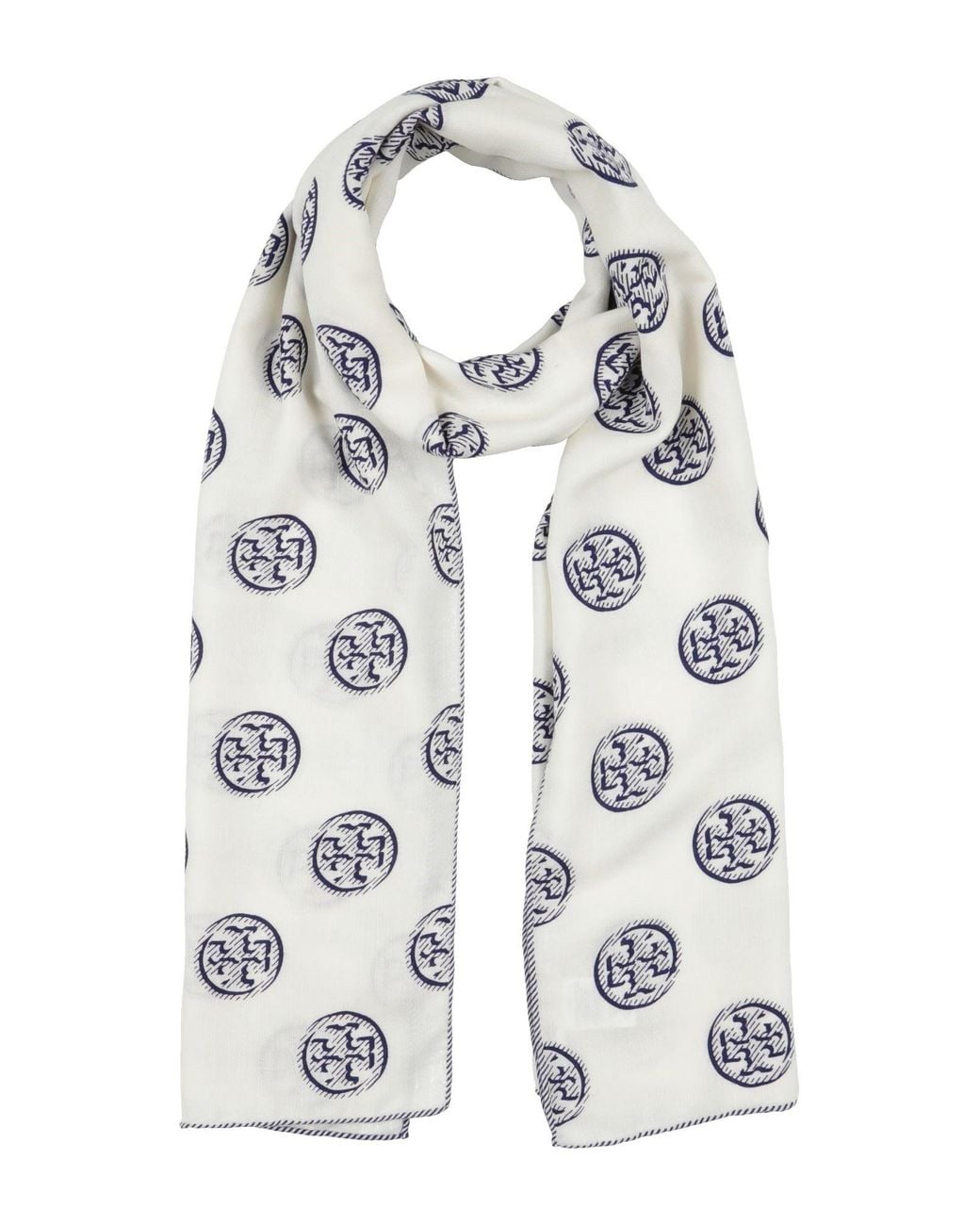 Tory Burch White Scarf