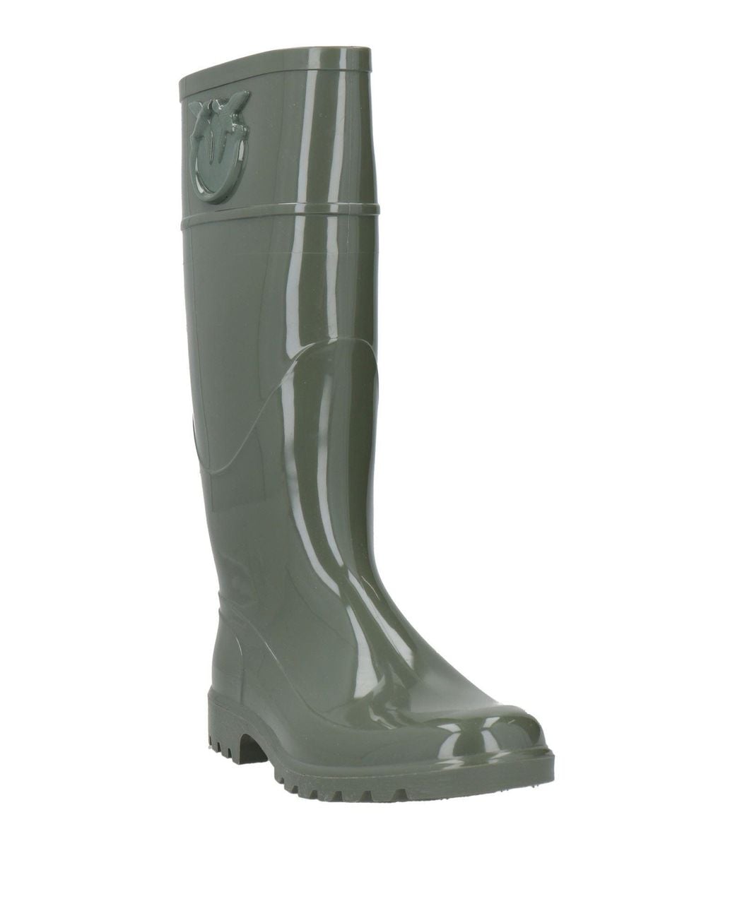 Pinko Green Boot Rubber