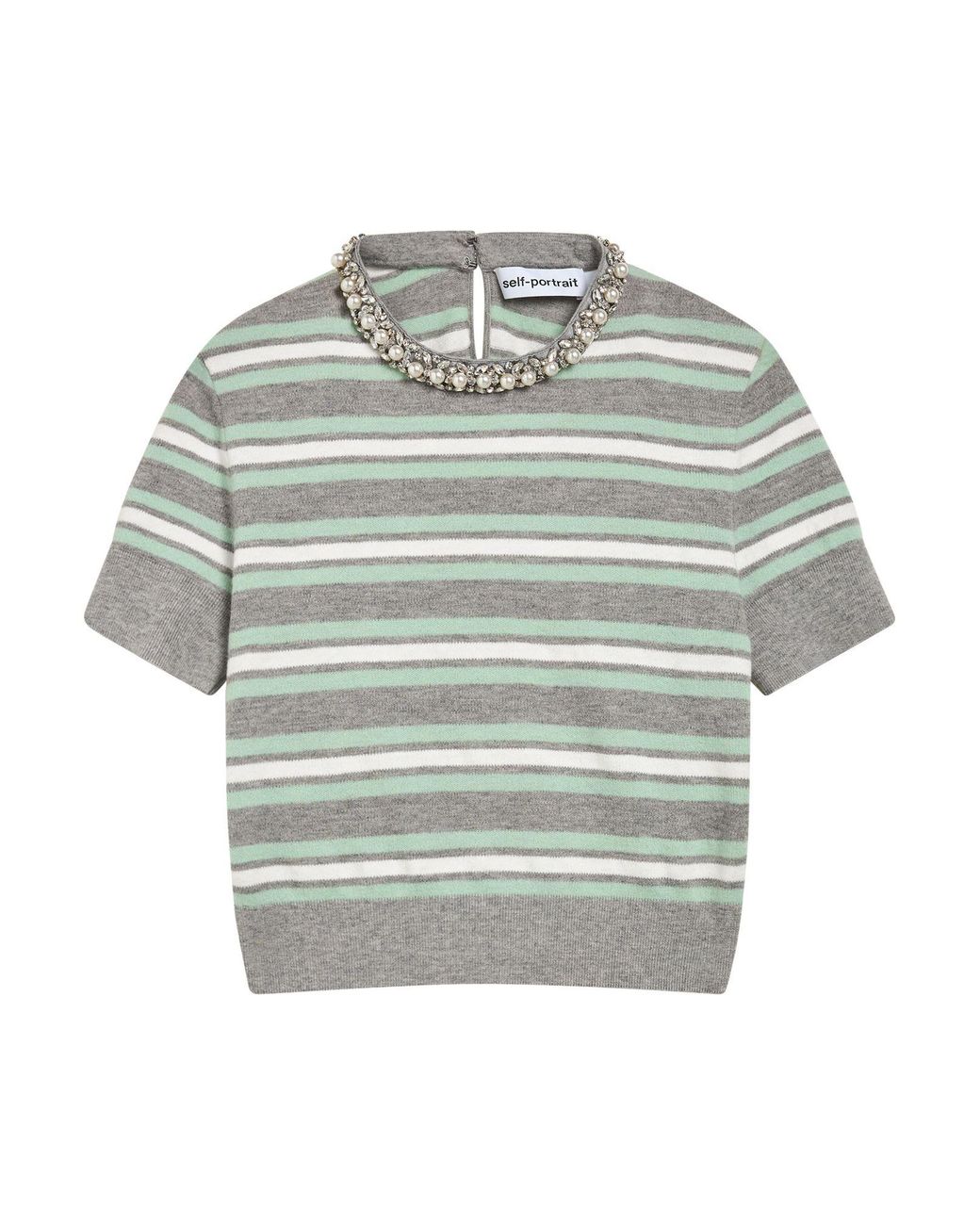 Pullover Self-Portrait de color Gray