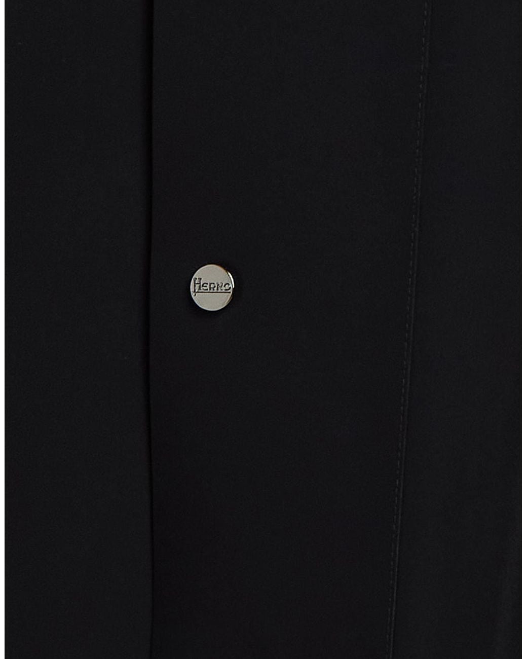 Herno Black Jacket Polyamide, Elastane for men