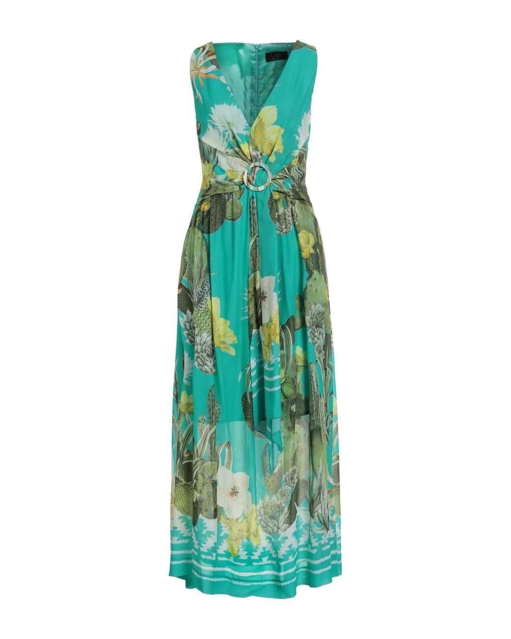 Robe longue Clips en coloris Green