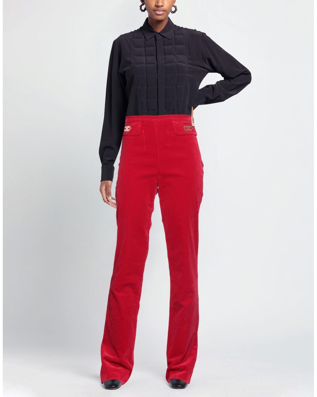 Elisabetta Franchi Red Pants