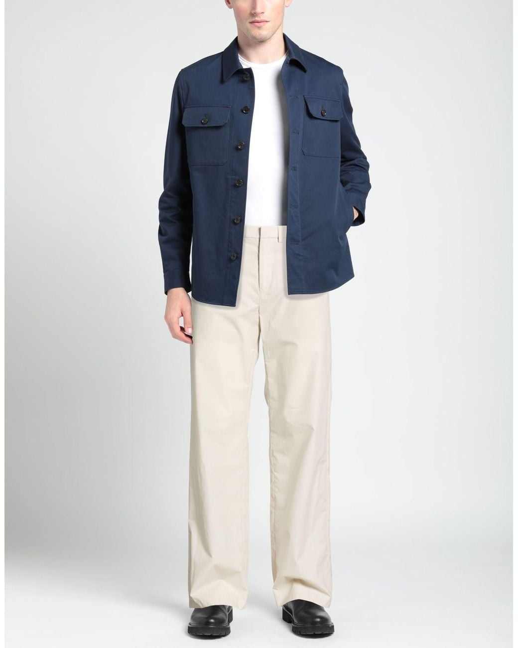 Rier White Pants Cotton for men