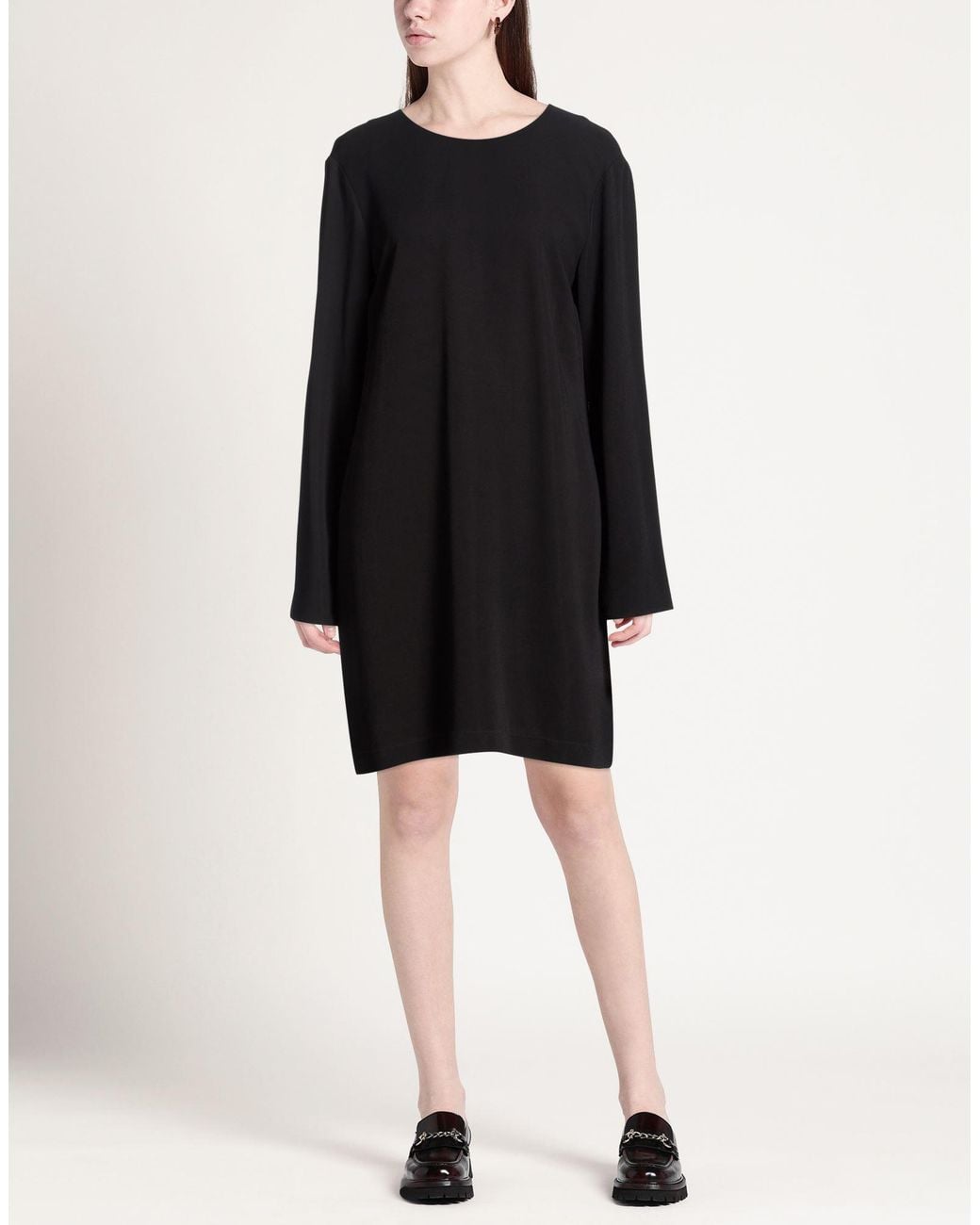 Jucca Black Mini Dress Viscose, Elastane