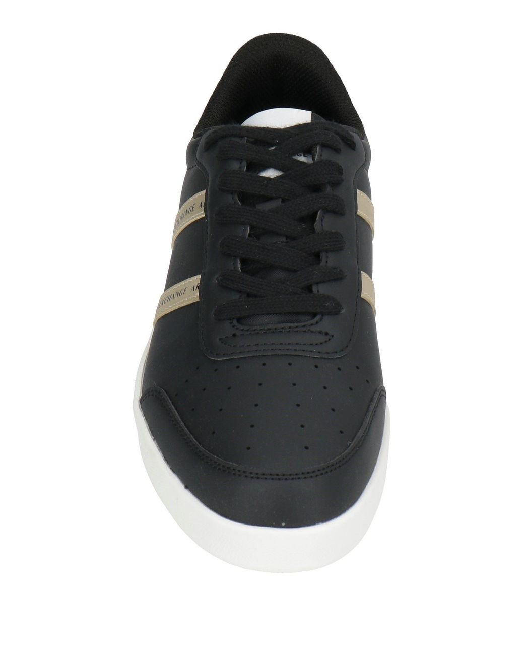 ARMANI EXCHANGE Black Sneakers Polyester, Polyurethane