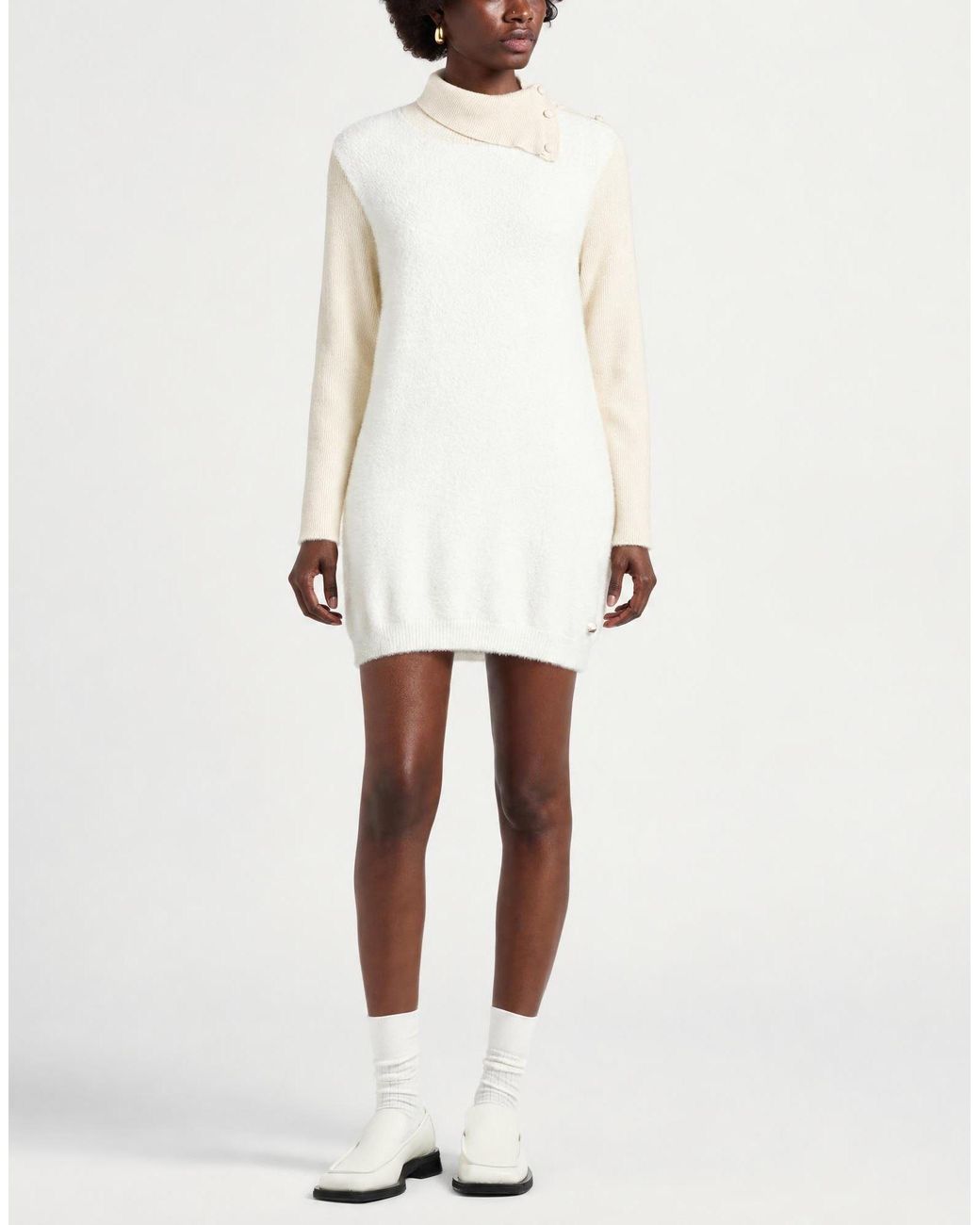 Yes Zee White Mini Dresses