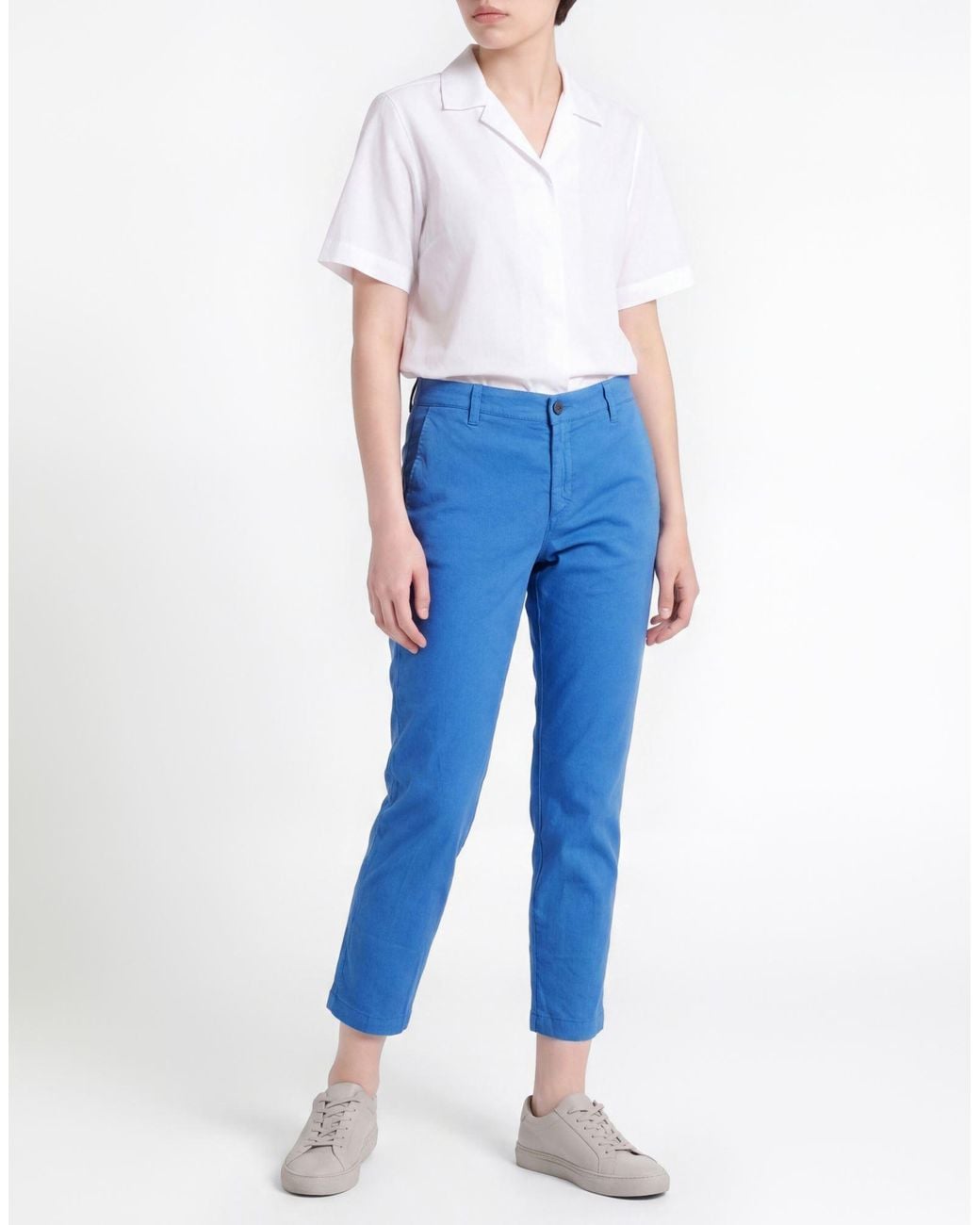 120% Lino Blue Trouser