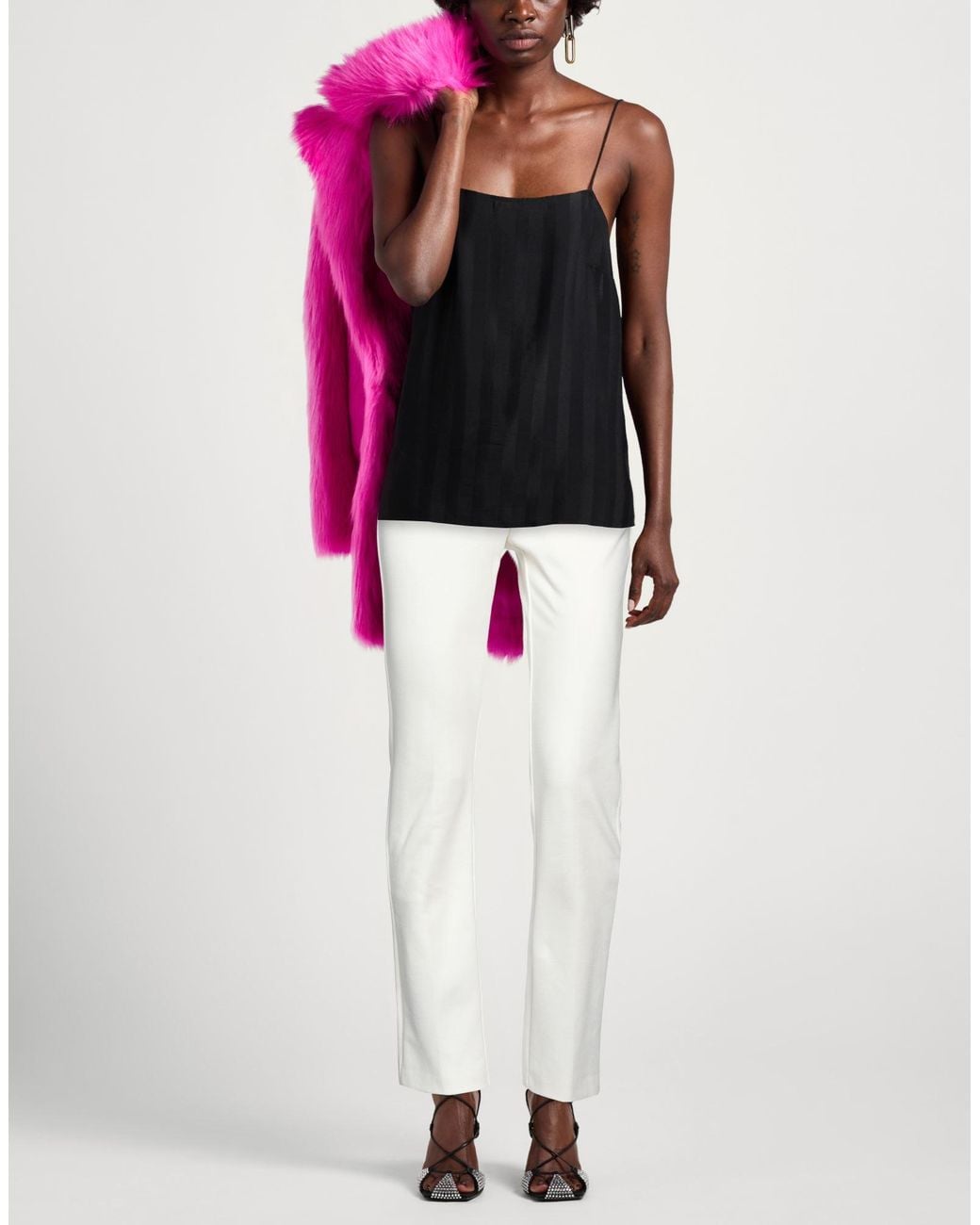 Sportmax White Pants Cotton
