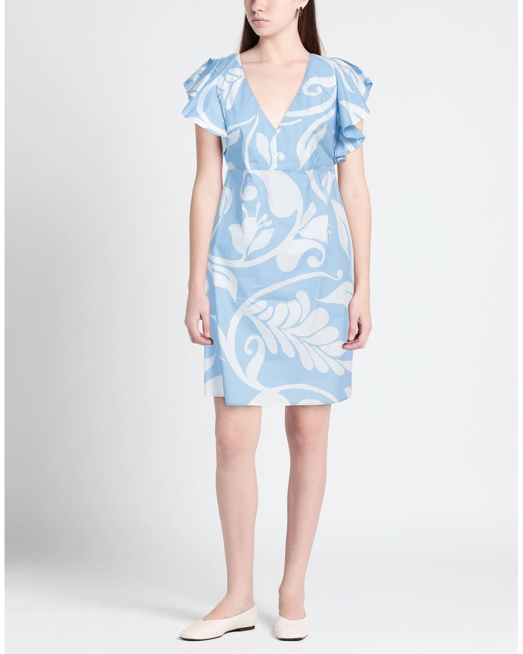 Barba Napoli Blue Mini Dress