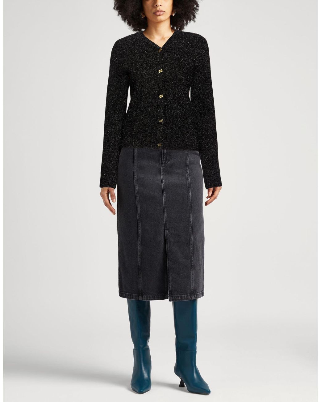 Ganni Black Cardigan