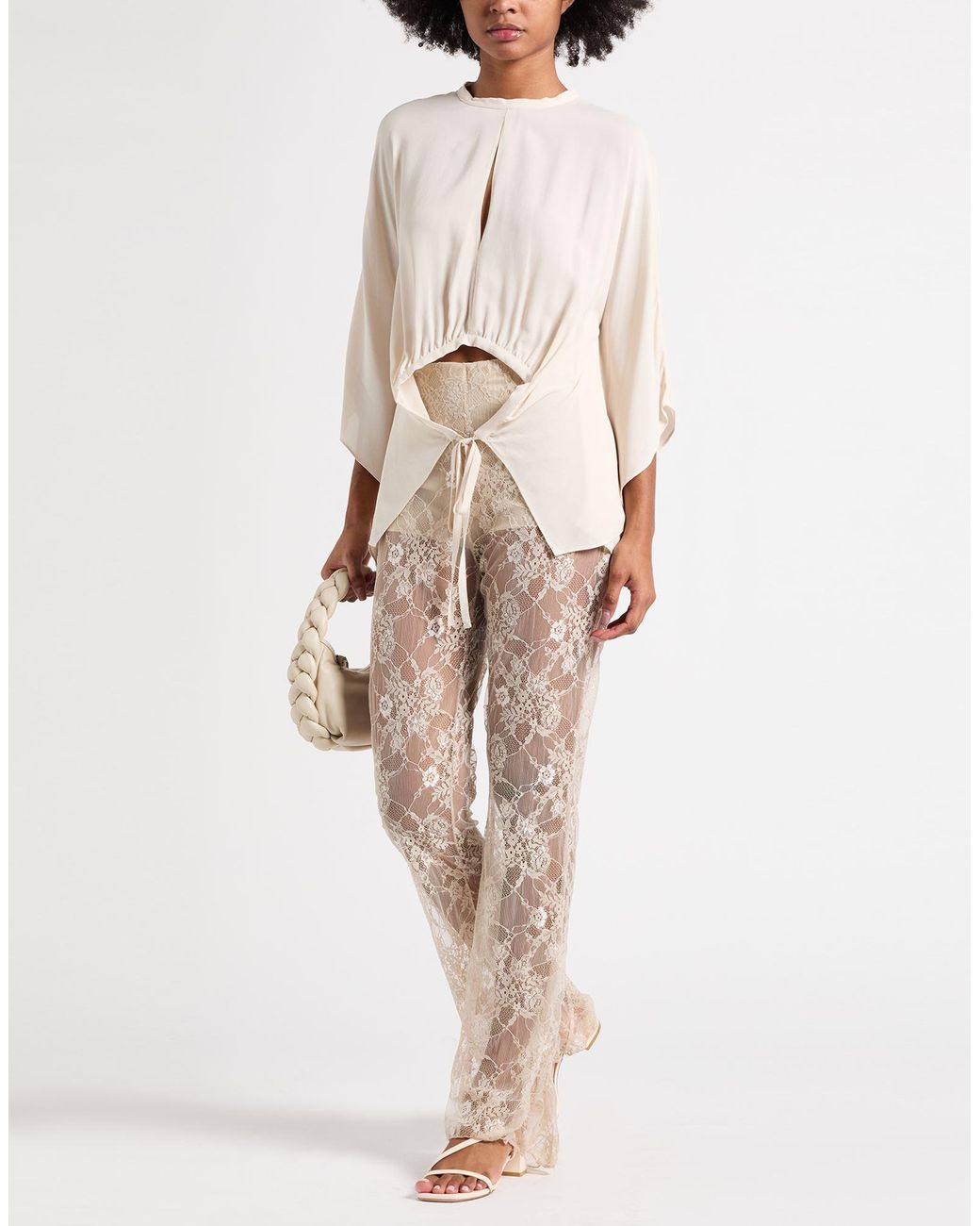 Dixie White Pants Polyamide