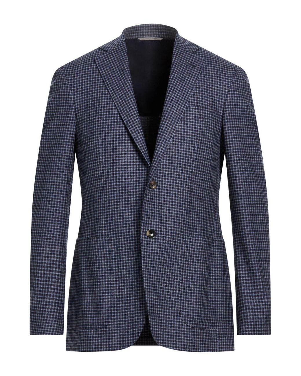 Canali Blue Blazer Wool, Cashmere for men