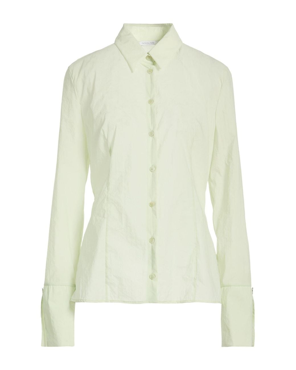 Patrizia Pepe White Light Shirt Polyamide, Elastane
