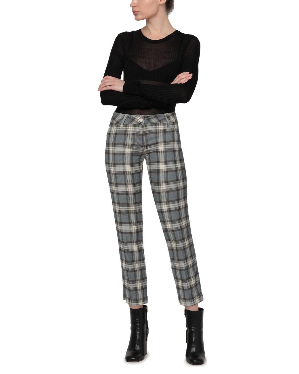 Jacob Cohen Gray Pants Viscose, Polyester, Elastane