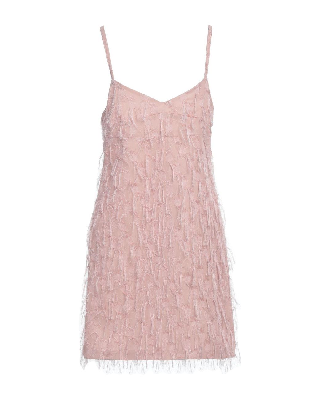 Siste's Pink Mini Dress Polyester