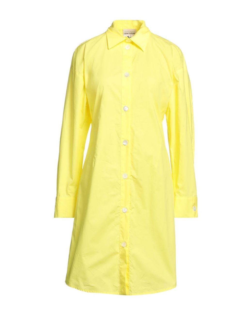 Semicouture Yellow Midi Dress