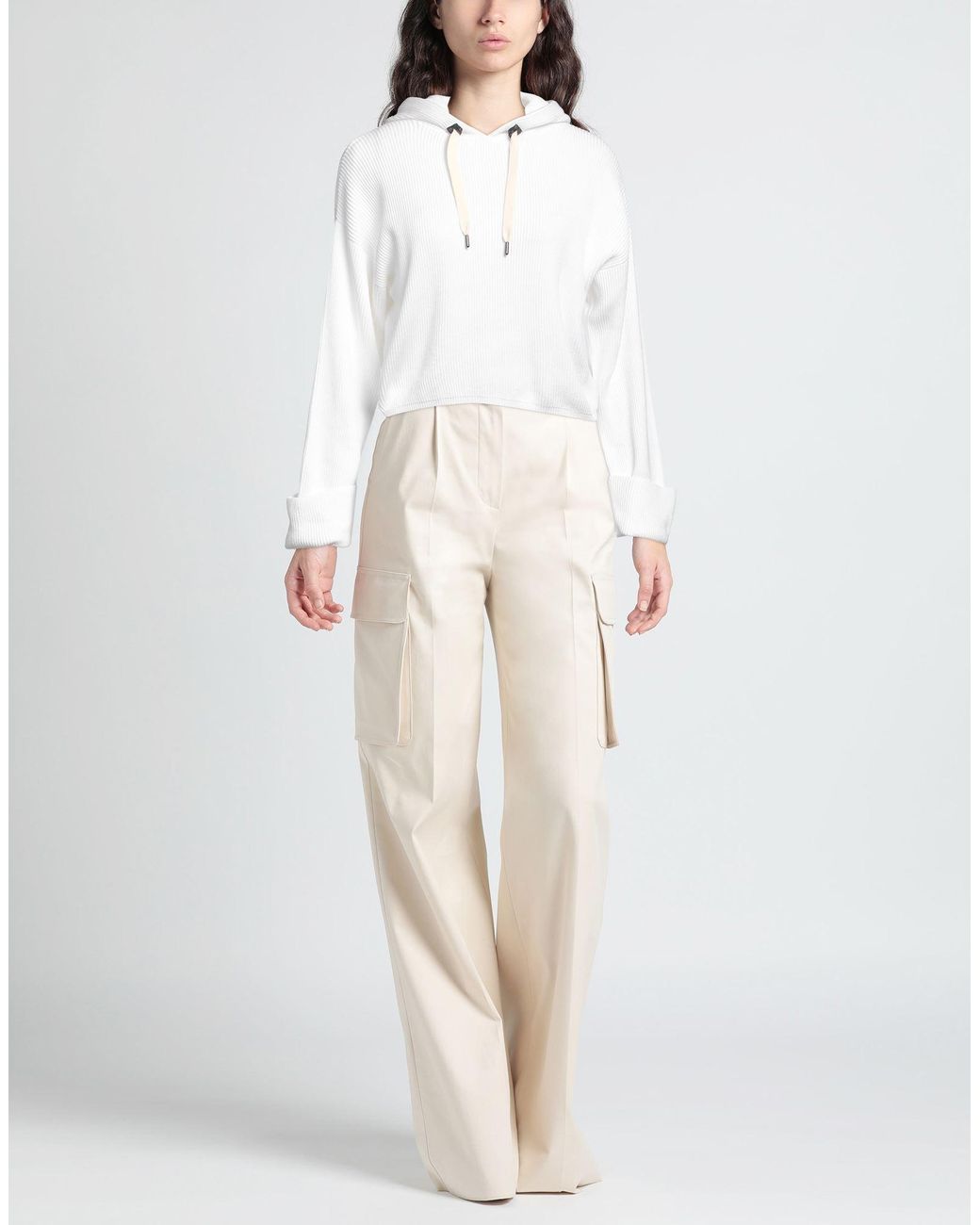 Brunello Cucinelli White Pullover
